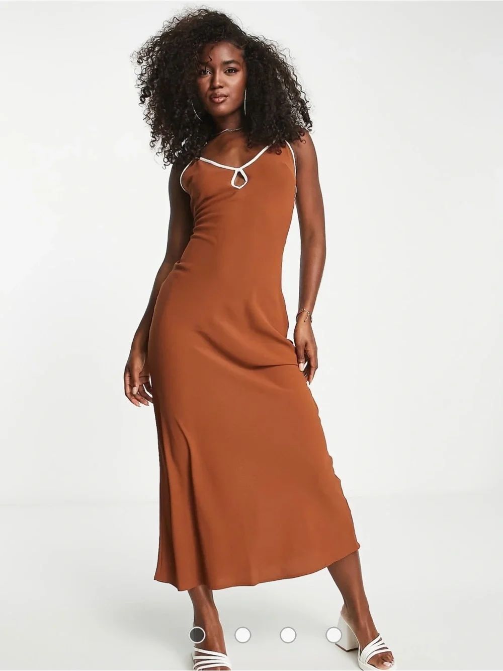 Abercrombie and Fitch keyhole slip maxi dress size med